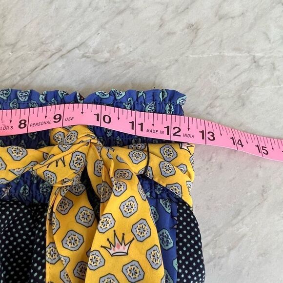 Aerie Womens Multi Color Patchwork Wide Leg Elastic Waist Pull On Pants Size S - Picture 4 of 6